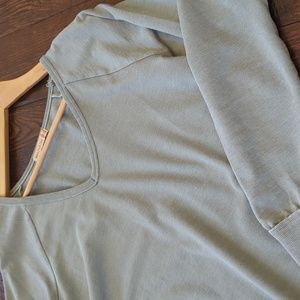 WEARABLES for XCVI I Sage Green BRONTY Burnout V-Neck Pullover Top, XS